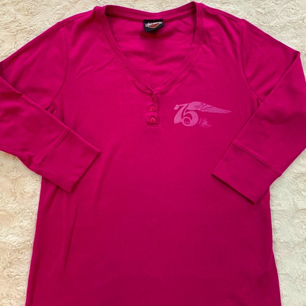 🔥2015 Harley Davidson 75th Anniversary Sturgis Willie G. Henley Style T Size L